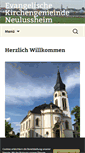 Mobile Screenshot of ev-kirche-neulussheim.de